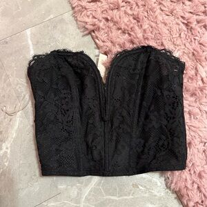 Victoria's Secret Black Lace Bustier